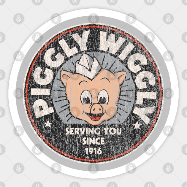 Cracked Piggly Wiggly Sticker by Bunagemoy